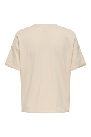 T-shirt en coton biologique - Beige