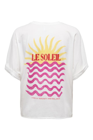 T-shirt regular en coton biologique - Blanc
