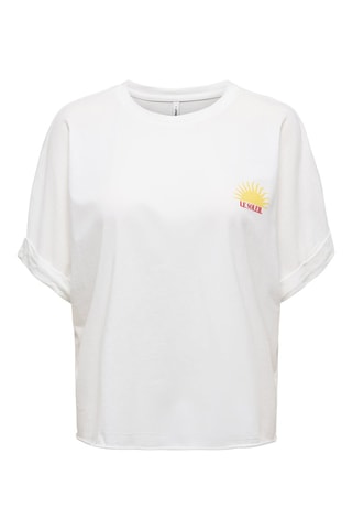 T-shirt regular en coton biologique - Blanc
