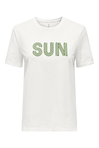 T-shirt regular en coton biologique - Blanc