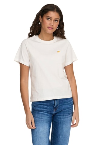 T-shirt regular en coton biologique - Blanc