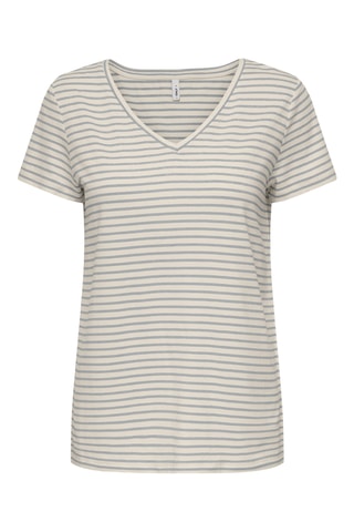 T-shirt regular en coton biologique - Gris clair