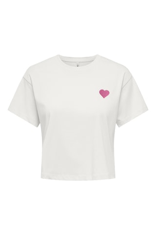 T-shirt regular en coton biologique - Blanc