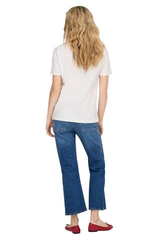 T-shirt regular en coton biologique - Blanc