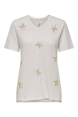 T-shirt regular en coton biologique - Blanc