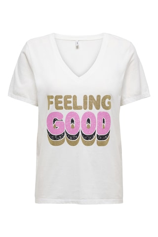 T-shirt regular en coton biologique - Blanc