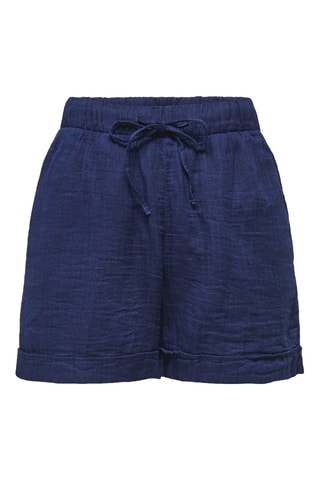 Short regular taille haute - Bleu foncé