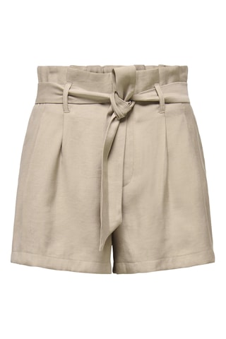 Short regular taille haute - Marron