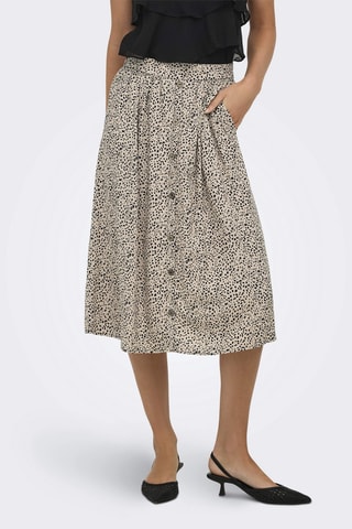 Jupe midi - Marron clair