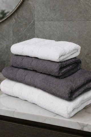 Juegos de toallas - Gris y blanco