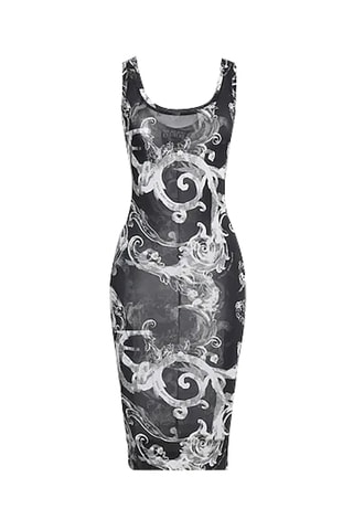 Vestido de tubo sin mangas - Negro
