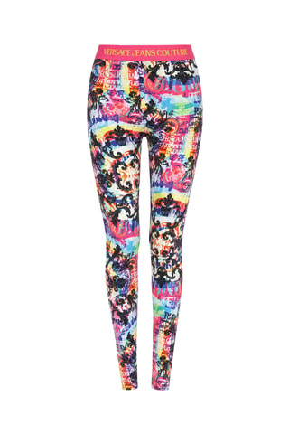 Leggings - Blanco, rojo y verde