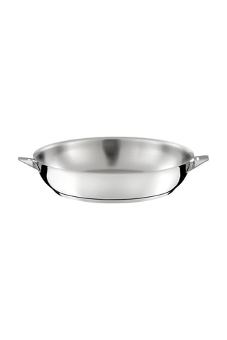 2 Roestvrijstalen Koekenpannen met Keramische Bekleding en Afneembare Steel Elisée - 24/28 cm
