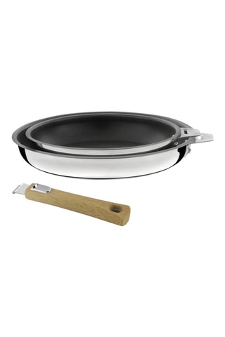 2 Roestvrijstalen Koekenpannen - 20 cm