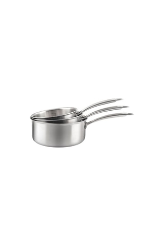 3 Roestvrijstalen Steelpannen Gourmet - 16/18/20 cm