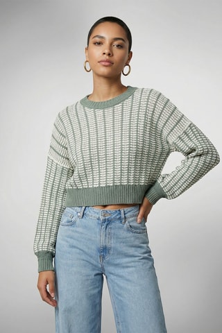 Pull court Prisca - Kaki