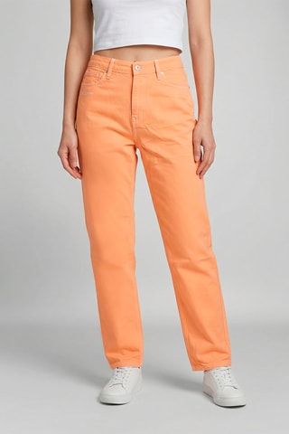 Broek Hoge Taille Sandra - Oranje