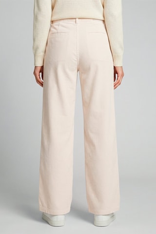 Velours Broek Hoge Taille Cynthia - Ecru