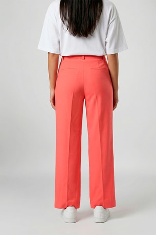 Broek Hoge Taille Aria - Koraalrood