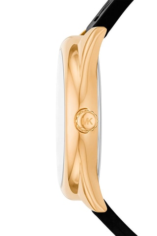 Reloj de cuarzo de silicona Everest - 
Negro y dorado