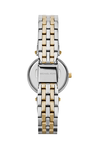 Reloj de cuarzo de acero Darci - Plateado y dorado