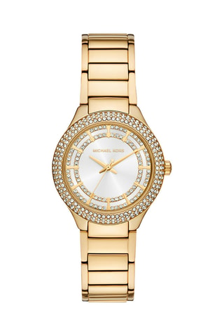 Reloj de cuarzo de acero Sylvia - Dorado