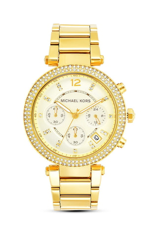 Reloj de cuarzo de acero Parker - Cronógrafo - Dorado