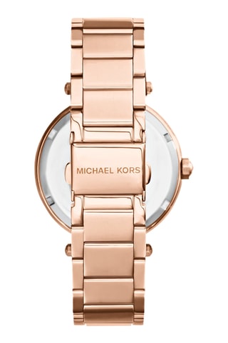 Reloj de cuarzo de acero Parker - Rosa dorado