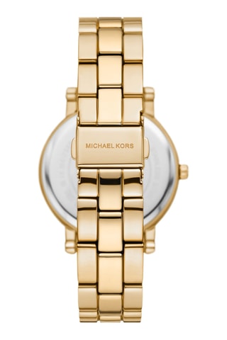 Reloj de cuarzo de acero Corey - Dorado y negro