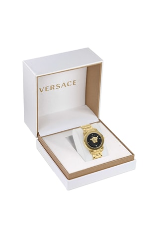Reloj de cuarzo de acero - Dorado y negro