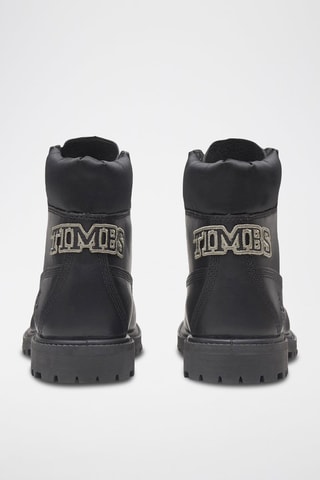 Botines de piel - Negro