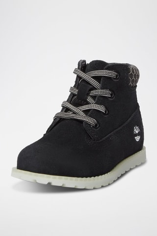 Botines de piel - Negro
