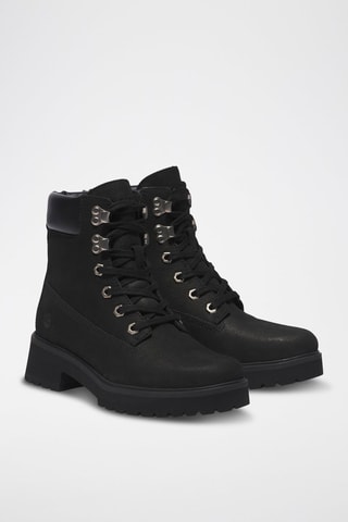 Botines de piel - Negro