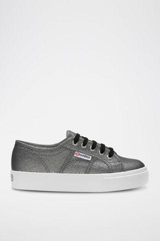 Zapatillas con plataforma 2730-LAME - Gris