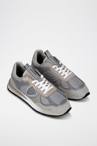 Zapatillas de piel - Gris