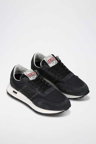 Zapatillas de piel - Negro