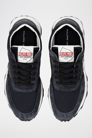 Zapatillas de piel - Negro