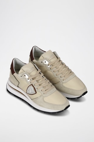 Zapatillas de piel - Beige