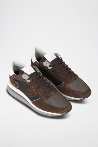 Zapatillas de piel - Marrón