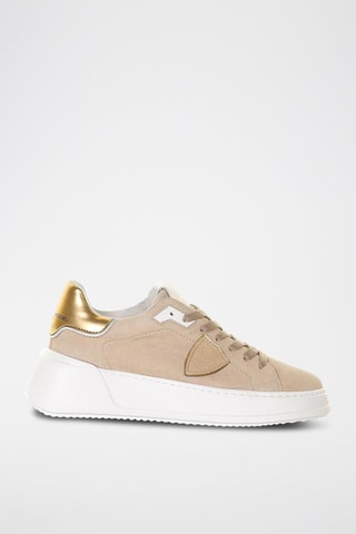 Zapatillas de piel - Beige