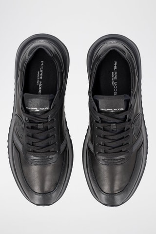 Zapatillas de piel - Negro