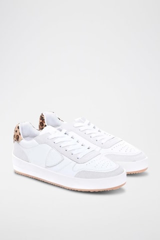 Zapatillas de piel - Blanco