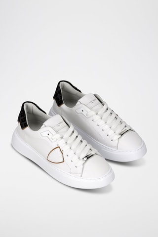Zapatillas de piel - Blanco