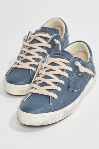 Zapatillas de piel Doux - Azul