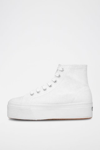 Zapatillas con plataforma 2705-HI TOP - Blanco