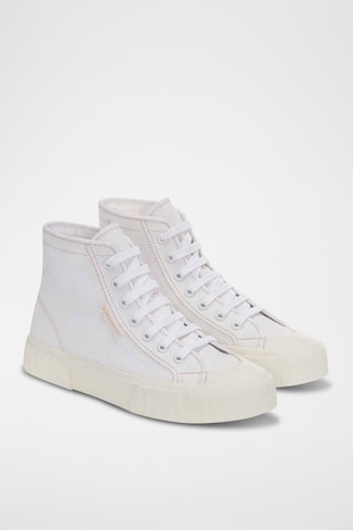 Zapatillas altas 2696-STRIPE - Blanco