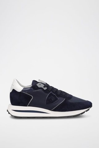 Zapatillas de piel - Azul marino