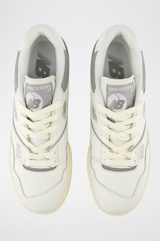 Zapatillas de piel - Blanco y gris claro