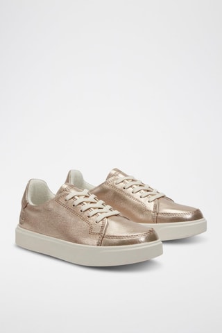 Zapatillas de piel - Dorado