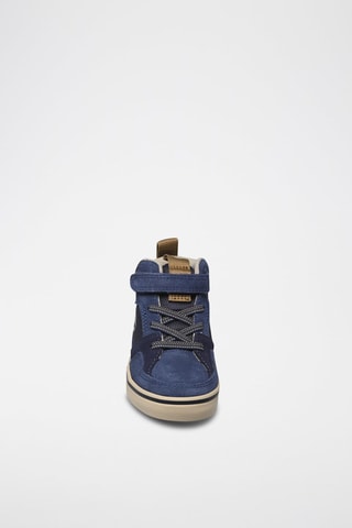Zapatillas altas de piel - Azul